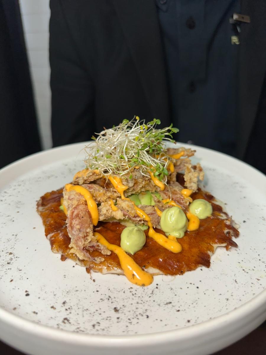 Taco de cangrejo concha suave 